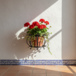 Hand Forged Wrought Iron Planter Basket (Available in Gold or Copper Patina) Wall Mounted Flower Holder - Image 8