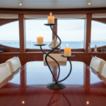 Hand Forged Iron Candelabra 12.5" (32cm) Antique Patina Finish Serpentine Centerpiece - Image 3