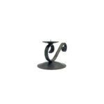 Handmade Wrought Iron Abstract Desk Sculpture 12cm Antique Patina Decorative Art Object