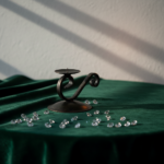 Handmade Wrought Iron Abstract Desk Sculpture 12cm Antique Patina Decorative Art Object - Image 3