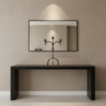 Hand Forged Iron Candelabra 24.5" (62cm) Bronze Electrostatic Finish Grand Tabletop Centerpiece - Image 3