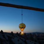 Hand Painted Ceramic Cappadocia Hot Air Balloon Ornament Yellow XL 10cm Traditional Turkish Tile Art Hanging Decor - Image 4