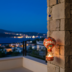 Hand Painted Ceramic Cappadocia Hot Air Balloon Ornament Orange L 7cm Traditional Turkish Tile Art Hanging Decor - Image 4