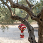 Hand Painted Ceramic Cappadocia Hot Air Balloon Ornament Red L 7cm Traditional Turkish Tile Art Hanging Decor - Image 4