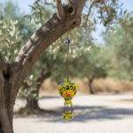 Hand Painted Ceramic Cappadocia Hot Air Balloon Ornament Yellow M 5cm Traditional Turkish Tile Art Hanging Decor - Image 3