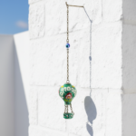 Hand Painted Ceramic Cappadocia Hot Air Balloon Ornament Forest Green M 5cm Traditional Turkish Tile Art Hanging Decor - Image 4