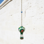 Hand Painted Ceramic Cappadocia Hot Air Balloon Ornament Emerald Green M 5cm Traditional Turkish Tile Art Hanging Decor - Image 4