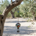 Hand Painted Ceramic Cappadocia Hot Air Balloon Ornament Black M 5cm Traditional Turkish Tile Art Hanging Decor - Image 3