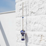 Hand Painted Ceramic Cappadocia Hot Air Balloon Ornament Navy Blue S 3cm Traditional Turkish Tile Art Hanging Decor - Image 4