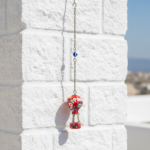 Hand Painted Ceramic Cappadocia Hot Air Balloon Ornament Red S 3cm Traditional Turkish Tile Art Hanging Decor - Image 4