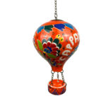 Hand Painted Ceramic Cappadocia Hot Air Balloon Ornament Orange XL 10cm Traditional Turkish Tile Art Hanging Decor - Image 5