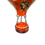 Hand Painted Ceramic Cappadocia Hot Air Balloon Ornament Orange XL 10cm Traditional Turkish Tile Art Hanging Decor - Image 6