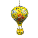 Hand Painted Ceramic Cappadocia Hot Air Balloon Ornament Yellow XL 10cm Traditional Turkish Tile Art Hanging Decor - Image 5