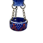 Hand Painted Ceramic Cappadocia Hot Air Balloon Ornament Navy Blue L 7cm Traditional Turkish Tile Art Hanging Decor - Image 6