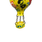 Hand Painted Ceramic Cappadocia Hot Air Balloon Ornament Yellow M 5cm Traditional Turkish Tile Art Hanging Decor - Image 6