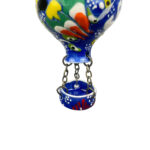 Hand Painted Ceramic Cappadocia Hot Air Balloon Ornament Navy Blue M 5cm Traditional Turkish Tile Art Hanging Decor - Image 6
