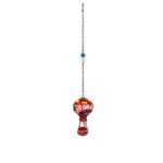 Hand Painted Ceramic Cappadocia Hot Air Balloon Ornament Red M 5cm Traditional Turkish Tile Art Hanging Decor