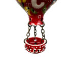 Hand Painted Ceramic Cappadocia Hot Air Balloon Ornament Red M 5cm Traditional Turkish Tile Art Hanging Decor - Image 6