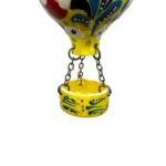 Hand Painted Ceramic Cappadocia Hot Air Balloon Ornament Yellow L 7cm Traditional Turkish Tile Art Hanging Decor - Image 6