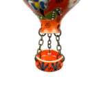 Hand Painted Ceramic Cappadocia Hot Air Balloon Ornament Orange M 5cm Traditional Turkish Tile Art Hanging Decor - Image 6
