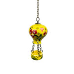 Hand Painted Ceramic Cappadocia Hot Air Balloon Ornament Yellow S 3cm Traditional Turkish Tile Art Hanging Decor - Image 5