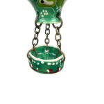 Hand Painted Ceramic Cappadocia Hot Air Balloon Ornament Forest Green S 3cm Traditional Turkish Tile Art Hanging Decor - Image 6