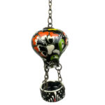 Hand Painted Ceramic Cappadocia Hot Air Balloon Ornament Black S 3cm Traditional Turkish Tile Art Hanging Decor - Image 5