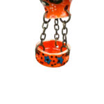 Hand Painted Ceramic Cappadocia Hot Air Balloon Ornament Orange S 3cm Traditional Turkish Tile Art Hanging Decor - Image 6