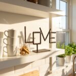 Hand Forged Iron LOVE Sign Decorative Object 23cm Antique Patina Modern Romantic Decor - Image 2