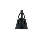Hand Forged Iron Campfire Figure Tealight Candle Holder 20cm Antique Patina Cozy Home Decor - Image 10