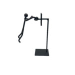 Hand Forged Iron Basketball Player Figure 27cm Antique Patina Modern Sports Decor