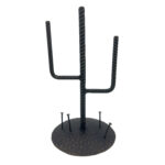 Hand Forged Wrought Iron Cactus Sculpture 27cm Industrial Desert Decor - Image 8