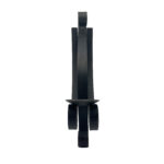 Hand Forged Iron Wall Mounted Candle Holder 42cm Antique Patina Elegant Scroll Sconce for Pillar Candles - Image 7