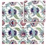 EDC-1 Traditional Iznik 20x20 Ceramic Wall Tile