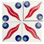 EDC-14 Red and Blue 20x20 Ceramic Wall Tile
