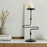 Equinox Candlestick | Handcrafted Geometric Metal Candle Holder for Modern Decor