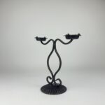 Libby Candlestick | Handcrafted Dual-Arm Metal Candle Holder for Elegant Decor - Image 4