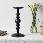 Nocturne Candlestick | Handcrafted Metal Candle Holder for Romantic Decor - Image 2