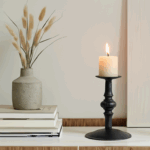 Zen Candlestick | Handcrafted Minimalist Metal Candle Holder for Serene Decor