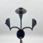 Hand Forged Wrought Iron Floor Candelabra 50" (127cm) Antique Copper Patina 5-Arm Candle Holder Gothic Medieval Wedding Decor - Image 4