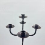 Hand Forged Wrought Iron Floor Candelabra 50" (127cm) Antique Copper Patina 5-Arm Tiered Candle Holder Gothic Church Wedding Decor - Image 3