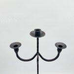 Hand Forged Wrought Iron Floor Candelabra 48" (123cm) 3-Arm Candle Holder Antique Copper or Gold Patina Choice Rustic Wedding Decor - Image 7