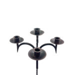 Hand Forged Iron Floor Candelabra 49" (124cm) Antique Copper Patina 5-Arm Classic Candle Holder Gothic Church Decor - Image 6