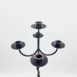 Hand Forged Iron Floor Candelabra 49" (124cm) Antique Copper Patina 5-Arm Spiral Vine Stem Candle Holder Gothic Decor - Image 7