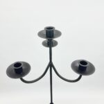 Hand Forged Iron Floor Candelabra 48.5" (123cmHand Forged Iron Floor Candelabra 48.5" (123cm) Antique Copper or Gold Patina 4-Light (3-Arm + Center) Twist Stem Decor) Antique Copper or Gold Patina 3-Arm Twist Stem Candle Holder Rustic Decor - Image 7