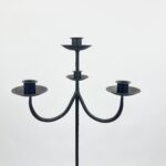 Hand Forged Iron Floor Candelabra 48.5" (123cmHand Forged Iron Floor Candelabra 48.5" (123cm) Antique Copper or Gold Patina 4-Light (3-Arm + Center) Twist Stem Decor) Antique Copper or Gold Patina 3-Arm Twist Stem Candle Holder Rustic Decor - Image 10