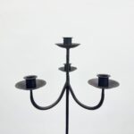 Hand Forged Iron Floor Candelabra 48.5" (123cmHand Forged Iron Floor Candelabra 48.5" (123cm) Antique Copper or Gold Patina 4-Light (3-Arm + Center) Twist Stem Decor) Antique Copper or Gold Patina 3-Arm Twist Stem Candle Holder Rustic Decor - Image 4