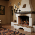 Hand Forged Iron Floor Candelabra 48.5" (123cm) Antique Copper or Gold Patina 3-Arm Royal Scroll Candle Holder Decor - Image 2