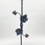 Hand Forged Iron Floor Candelabra 48.5" (123cm) Antique Copper Patina 3-Arm Balanced Scroll Candle Holder Rustic Decor - Image 6