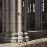 Hand Forged Iron Floor Candelabra 48.5" (123cm) Antique Copper Patina 3-Arm Balanced Scroll Candle Holder Rustic Decor - Image 3